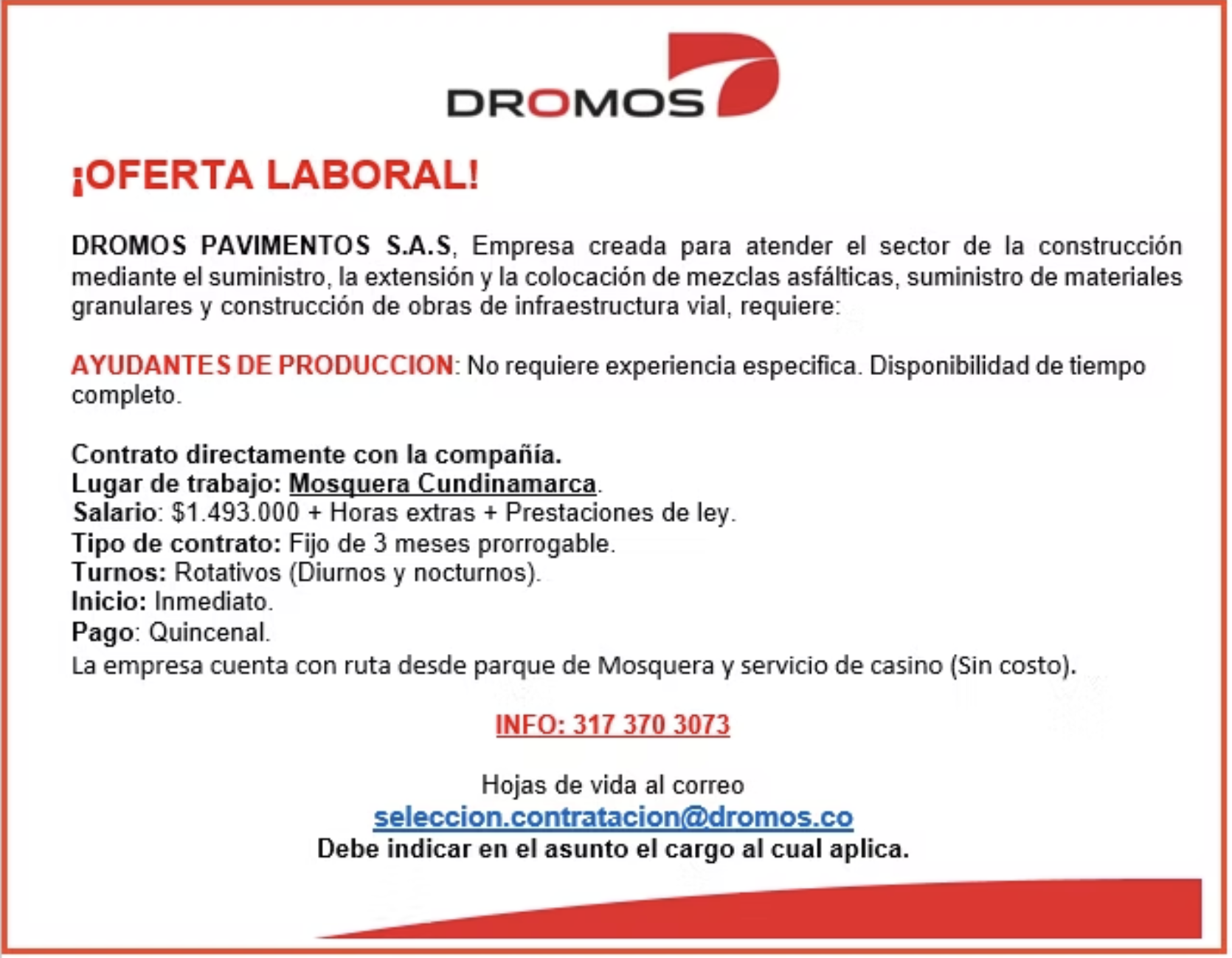 Ayudantes de Producción