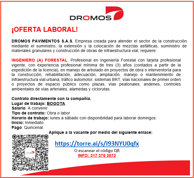 Ingeniero (a) Forestal